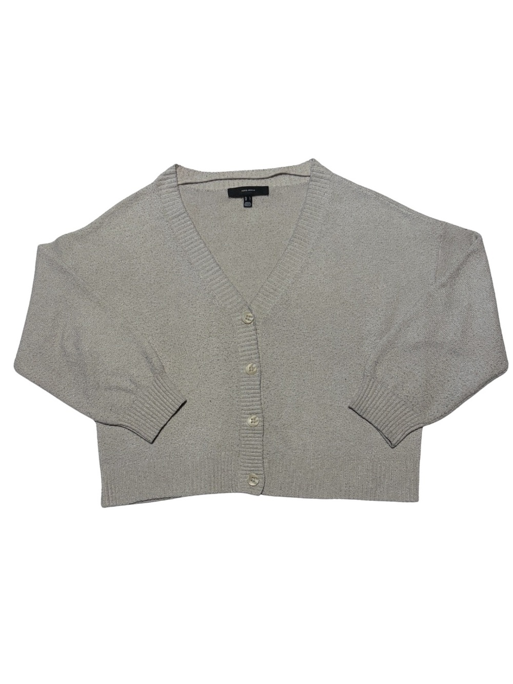 Vero Moda Light Cream V-Neck Button Cardigan